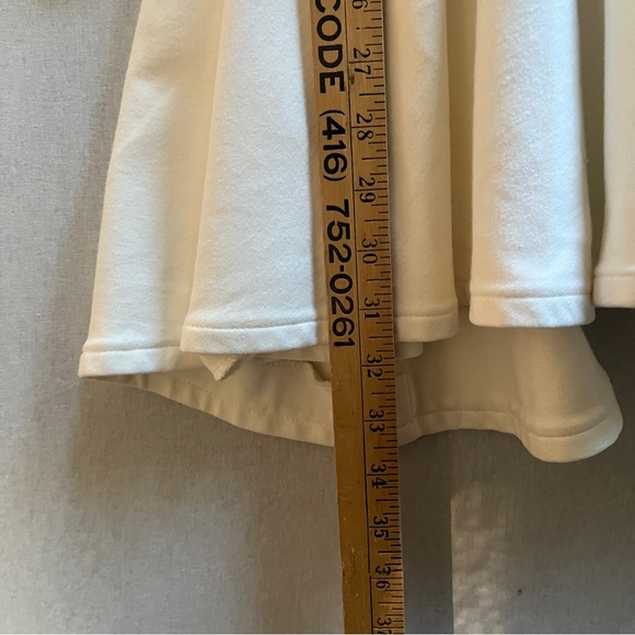 Bailey Ivory Open Front Waterfall Drape Cardigan Jacket Size M - Picture 10 of 10